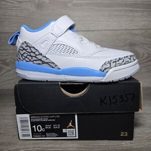 Jordan Spizike Low TD UNC Toddler Casual Shoes Sneakers FQ3952-141 NIB Size 10c